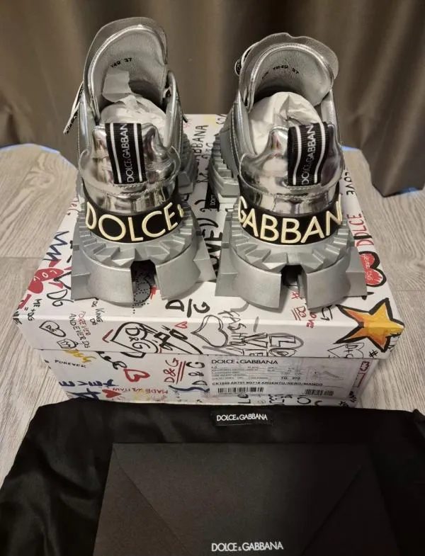 Sneakers Track Low Dolce & Gabbana EU 37 | Argintiu - Image 3
