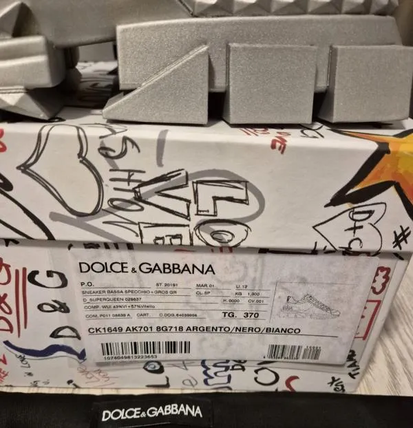 Sneakers Track Low Dolce & Gabbana EU 37 | Argintiu - Image 4