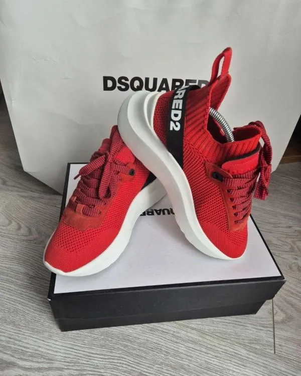 Sneakers Platformă Mid Slip-on DSQUARED2 EU 36.5 | Roșu - Image 2