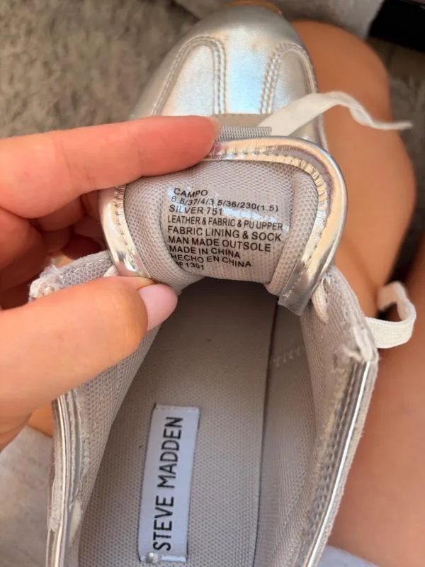 Sneakers Low Steve Madden EU 37 | Argintiu - Image 4