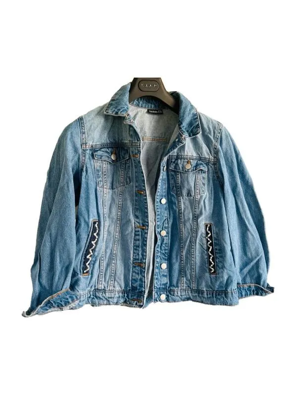 Geacă din denim Janina EU 40 | Albastru, Denim