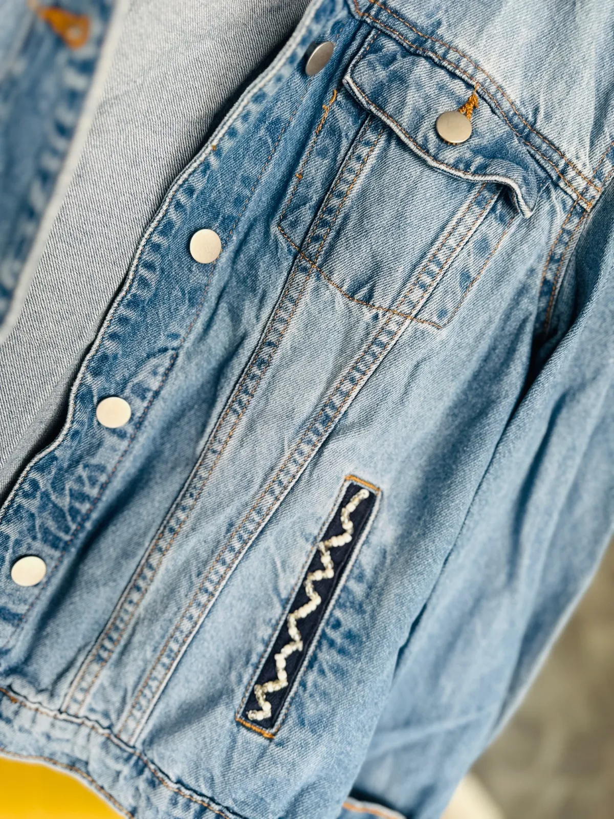 Geacă din denim Janina EU 40 | Albastru, Denim - Image 4