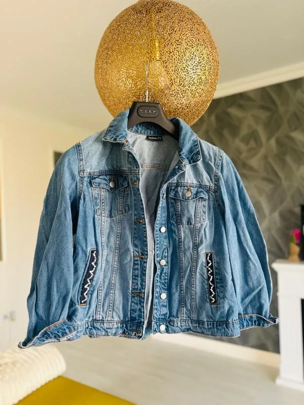 Geacă din denim Janina EU 40 | Albastru, Denim - Image 6