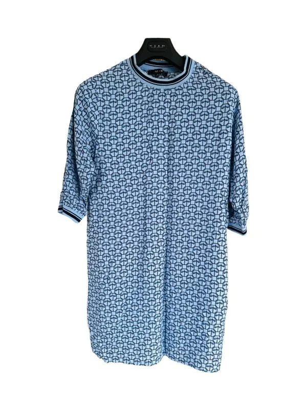 Rochie casual Amisu EU 42 | Albastru, Mini, Mânecă trei sferturi, Vâscoză