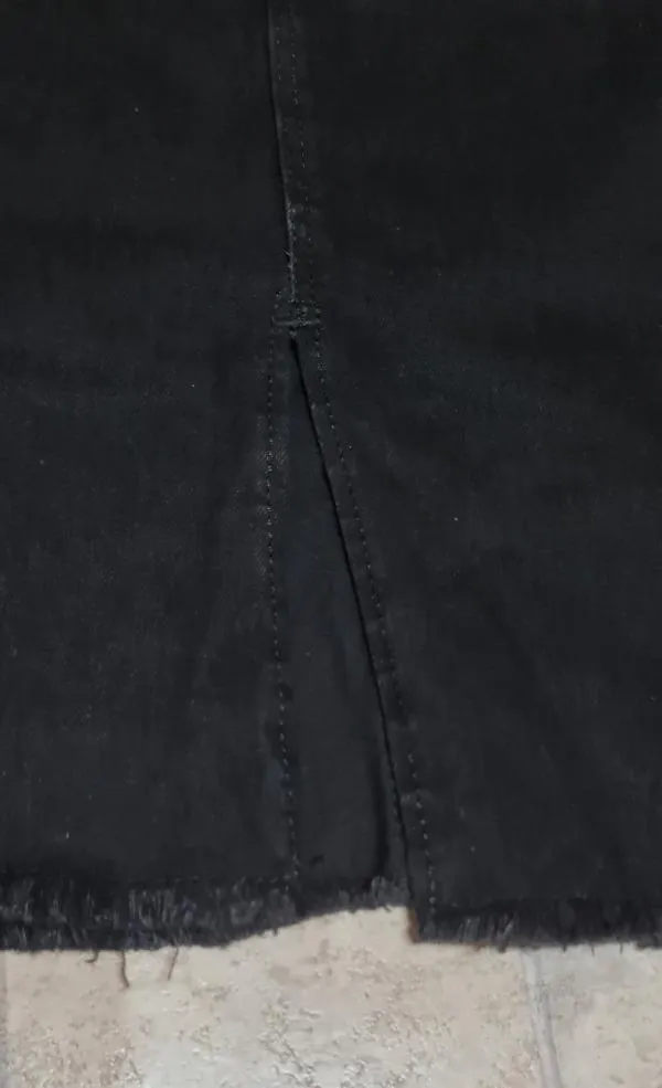 Fustă M | Negru, Midi, Talie înaltă, Creion (Pencil) fit - Image 4
