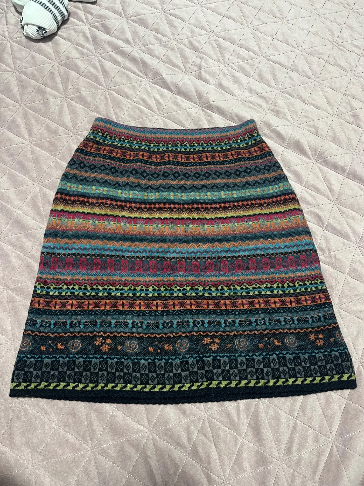 Fustă Dunque S | Multicolor, Mini, Talie medie, A-line fit, Petite, Carouri, Lână - Image 2