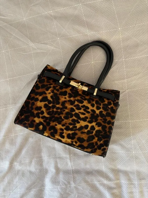 Geantă de mână | Multicolor, Animal print - Image 2
