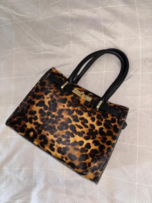 Geantă de mână | Multicolor, Animal print - Image 7
