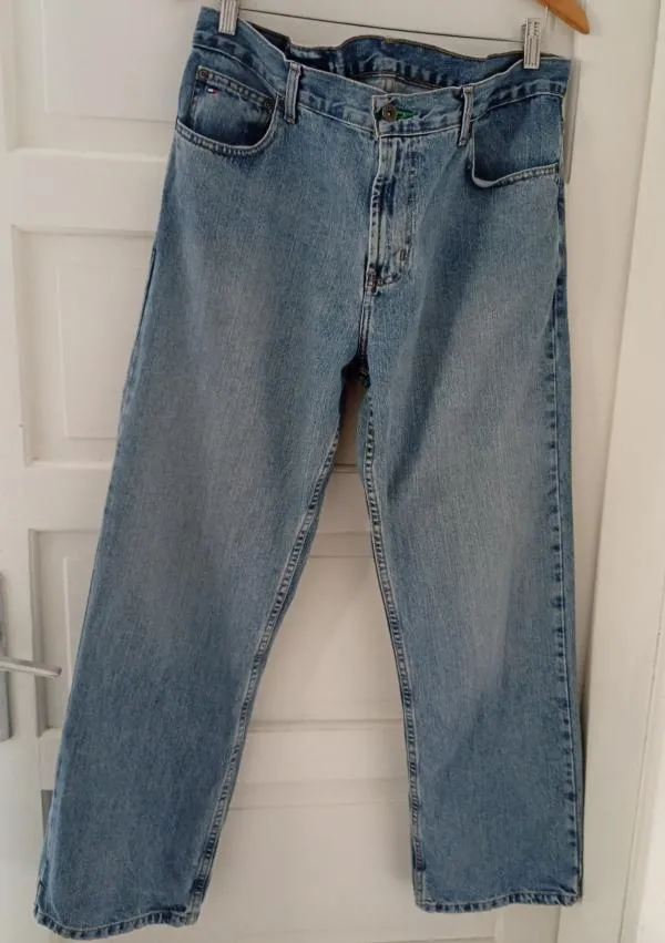 Blugi Tommy Hilfiger L | Bleu, Lungi, Straight (Drepți) fit, Monocrom, Clasici Simpli - Image 2