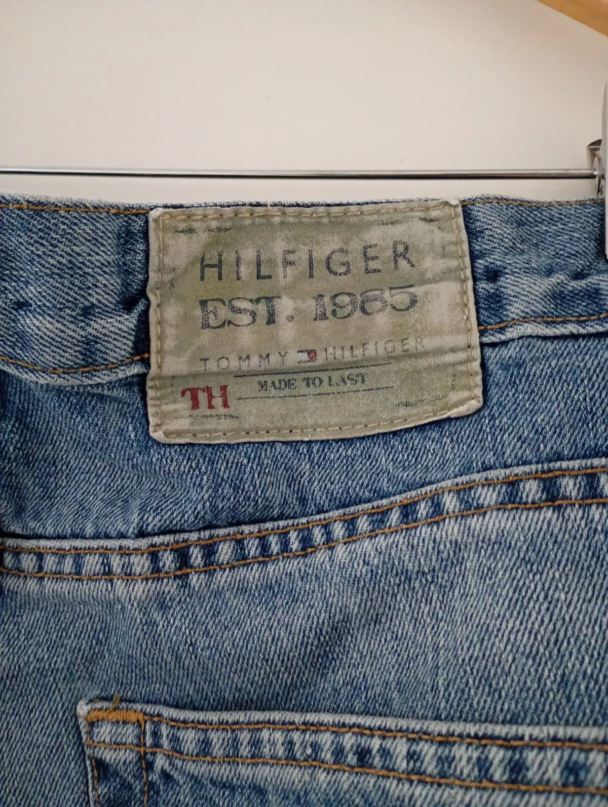 Blugi Tommy Hilfiger L | Bleu, Lungi, Straight (Drepți) fit, Monocrom, Clasici Simpli - Image 4