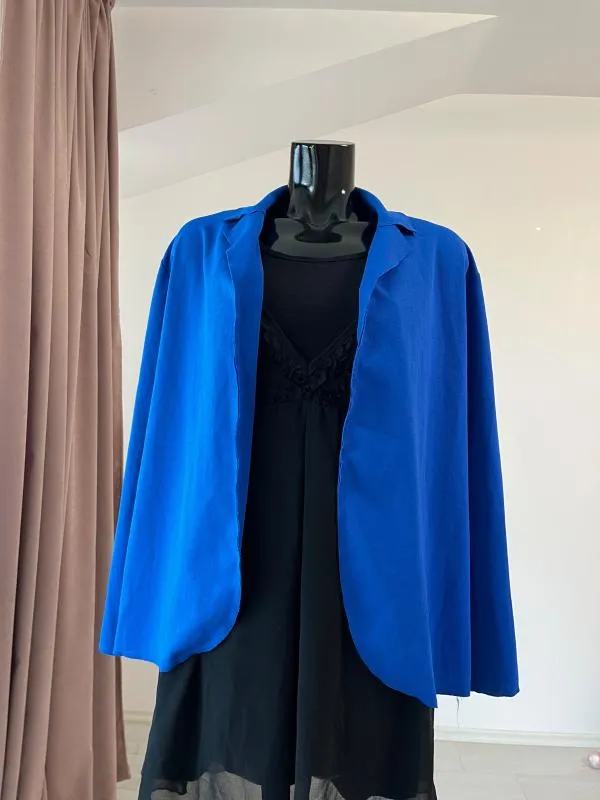 Sacou Unica S | Albastru, Normal, Regular   Standard fit, Poliester - Image 2