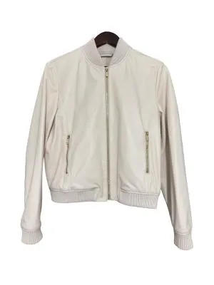 Geacă bomber Max Mara M | Bej, Piele naturală