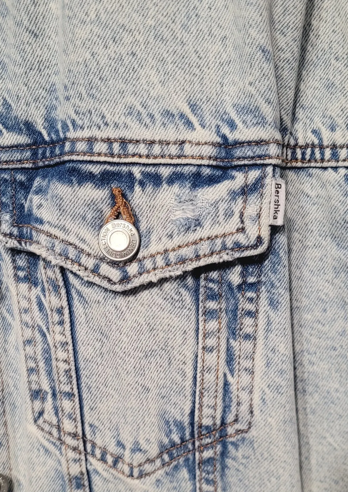 Geacă din denim Bershka XS | Bleu - Image 5