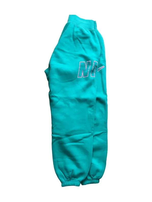 Pantaloni sport Nike S | Verde mentă, Lungi, Logo, Bumbac