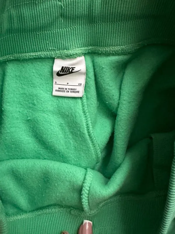 Pantaloni sport Nike S | Verde mentă, Lungi, Logo, Bumbac - Image 3