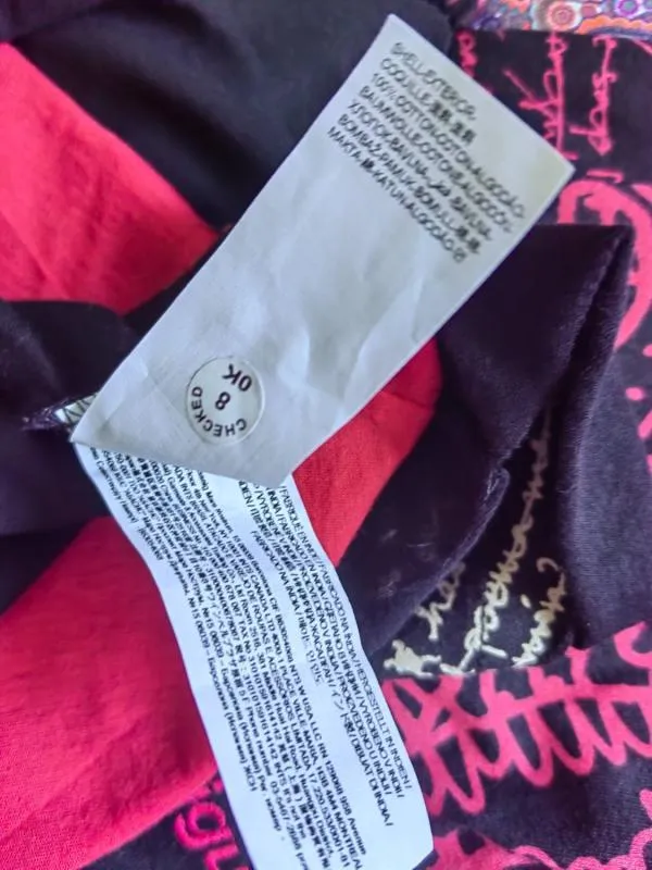 Rochie fit & flare Desigual S | Negru, Midi, Mânecă lungă, Oriental & Paisley - Image 7