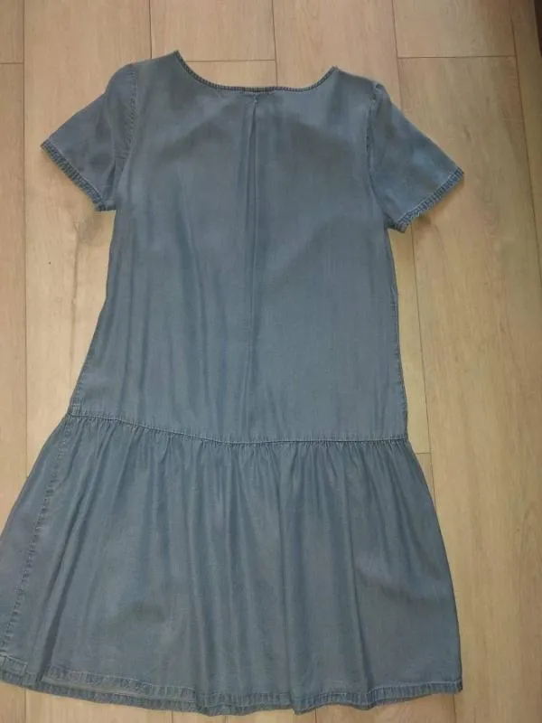 Rochie din denim Esmara M | Bleu, Mini, Mânecă scurtă, Monocrom - Image 2
