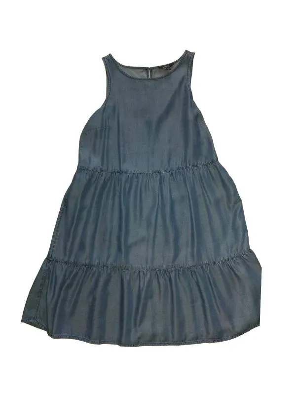 Rochie din denim Esmara M | Albastru, Midi, Fără mâneci