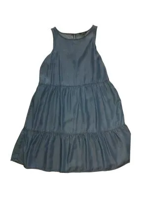 Rochie din denim Esmara M | Albastru, Midi, Fără mâneci