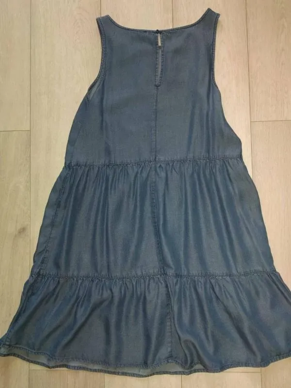 Rochie din denim Esmara M | Albastru, Midi, Fără mâneci - Image 2