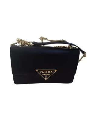 Geantă de mână Prada | Negru, Logo