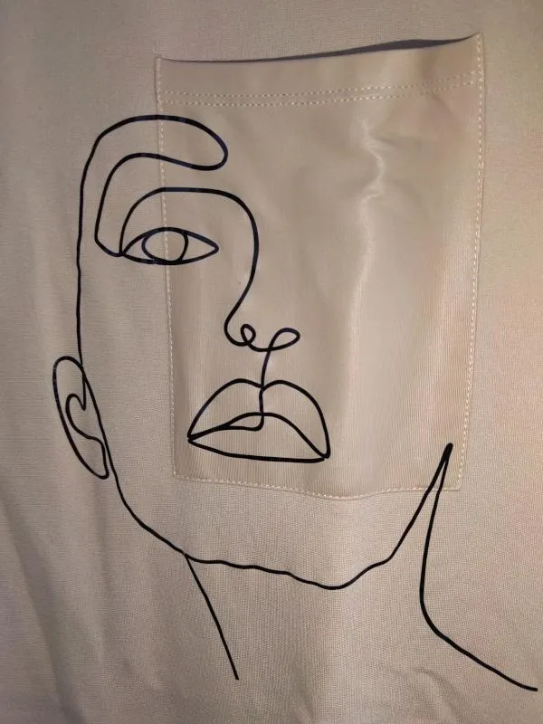Rochie dreaptă Mohito M | Bej, Midi, Mânecă scurtă, Monocrom, Vâscoză - Image 3