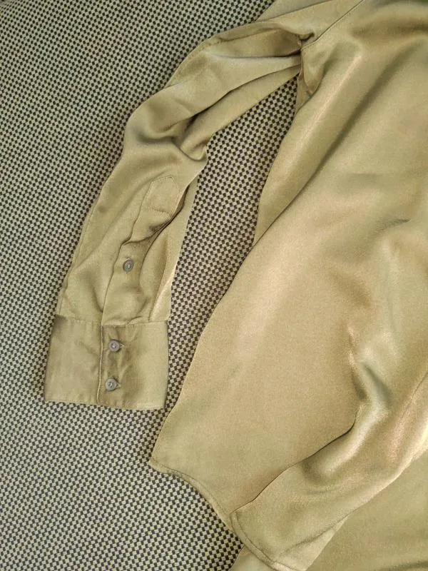 Cămașă Esmara M | Khaki, Normal, Mânecă lungă, Regular Standard fit, Monocrom, Elastan - Image 2