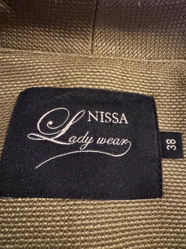 Sacou Nissa EU 38 | Khaki, Monocrom, Bumbac - Image 5
