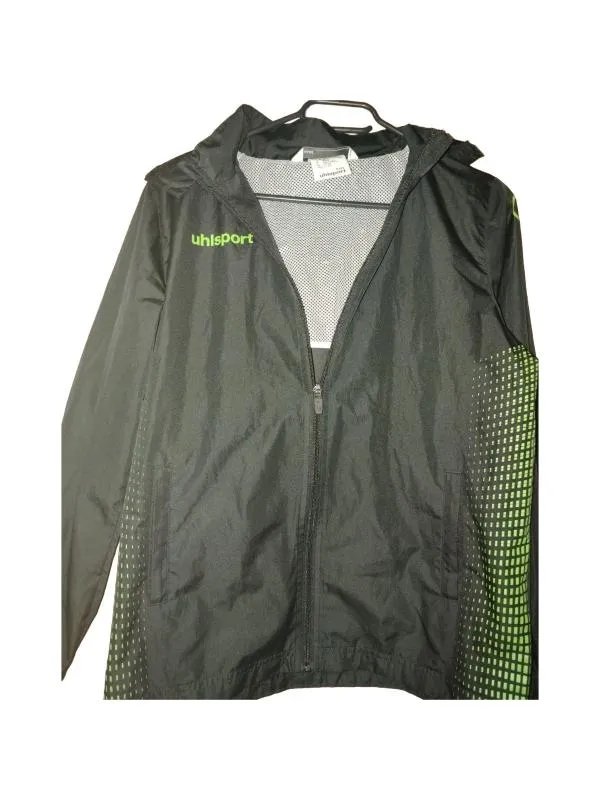 Geacă anti-vânt uhlsport Băieți 12 ani (147-152 cm) | Negru, Logo