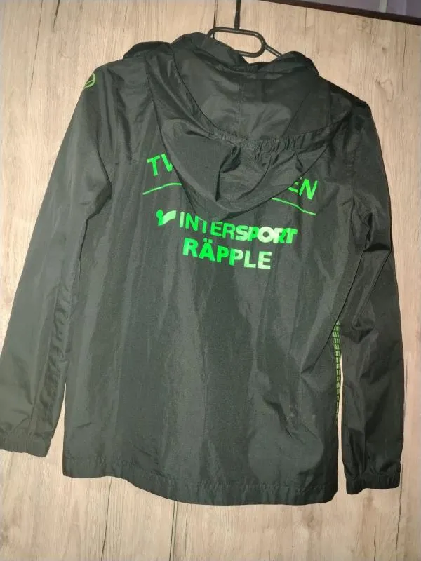 Geacă anti-vânt uhlsport Băieți 12 ani (147-152 cm) | Negru, Logo - Image 2