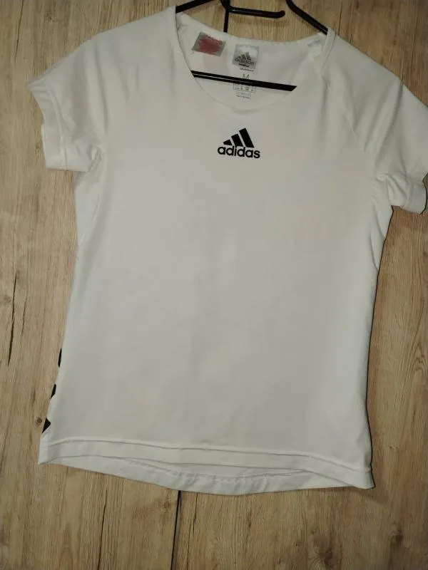 Top sport adidas M | Alb, Logo, Bumbac - Image 5