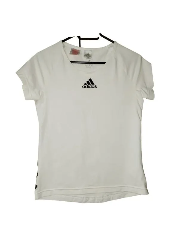 Top sport adidas M | Alb, Logo, Bumbac