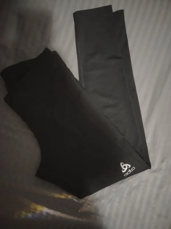 Colanți sport Odlo M | Negru, Lungi, Logo, Poliester - Image 2