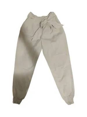 Pantaloni M | Crem, Lungi, Talie medie, Regular (Standard) fit, Clasici   Casual, Bumbac