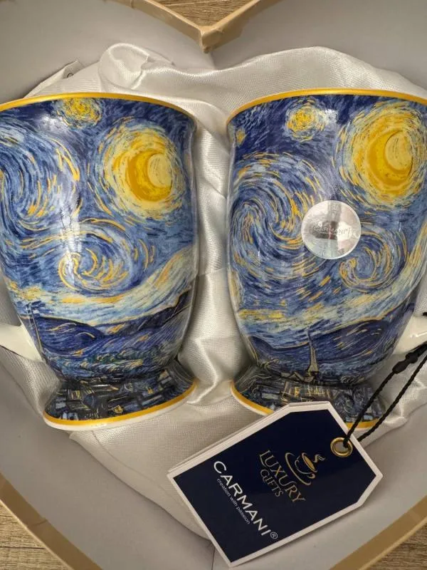 Set 2 căni porțelan Starry Night V. van Gogh - Image 2