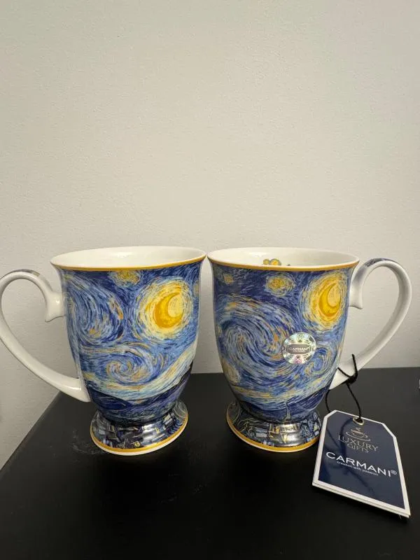 Set 2 căni porțelan Starry Night V. van Gogh - Image 4