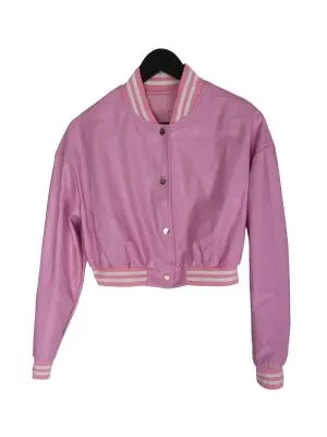Geacă varsity Shein L | Roz, Fără glugă