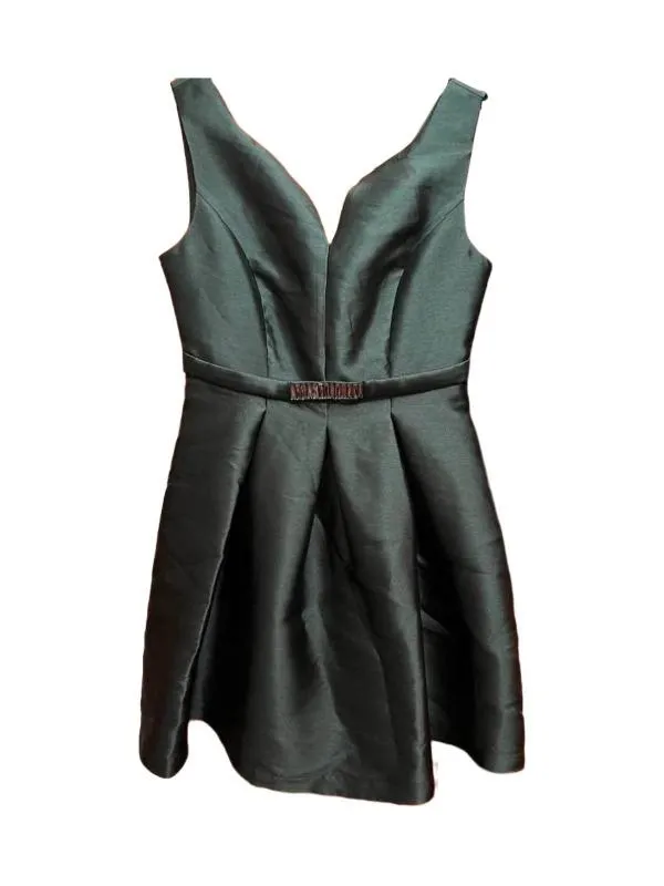 Rochie de ocazie Mini Mexx L | Verde, Bretele subțiri, Satinat, Poliester