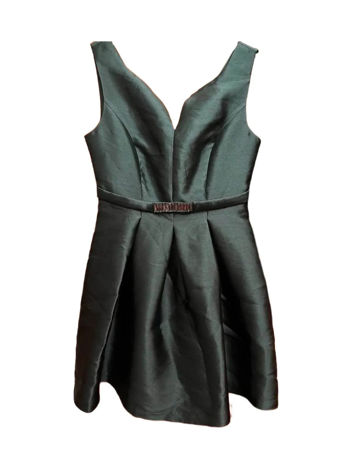 Rochie de ocazie Mini Mexx L | Verde, Bretele subțiri, Satinat, Poliester