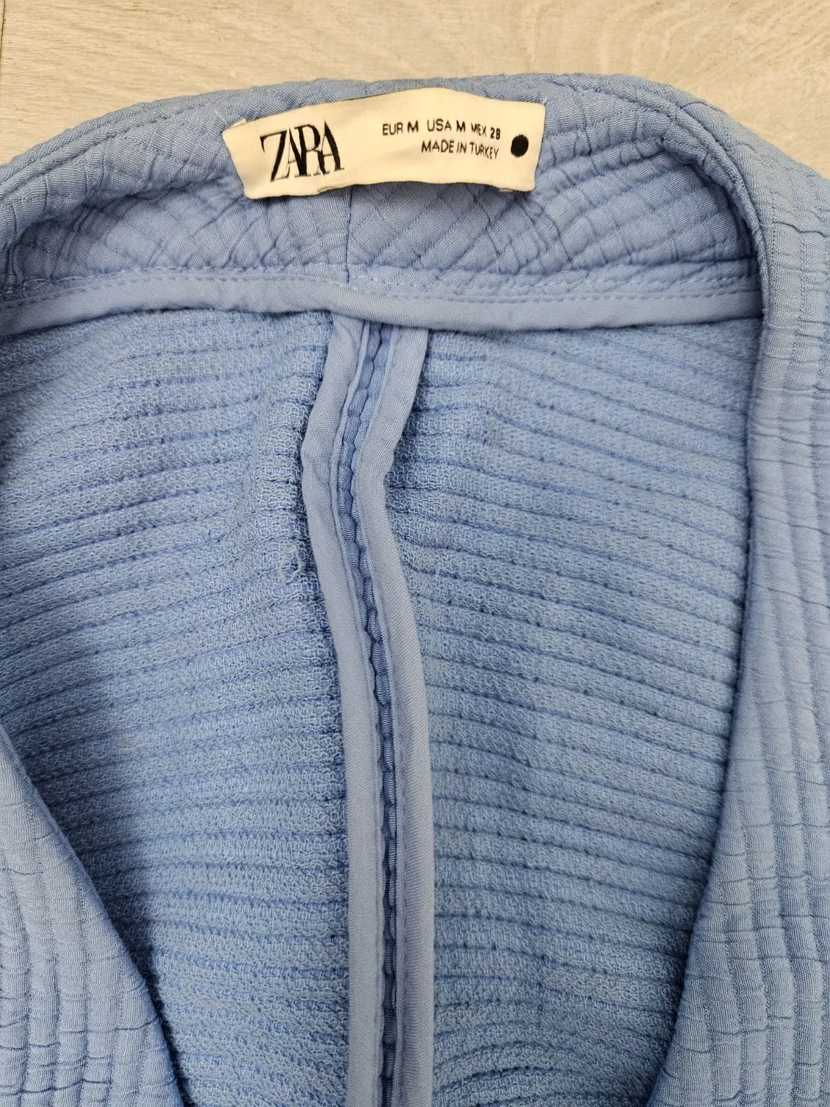 Cardigan Zara M | Bleu, Lung, Regular Standard fit - Image 3