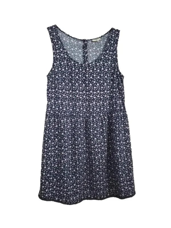 Rochie de vară Multiblu EU 38 | Bleumarin, Mini, Fără mâneci, Floral & Tropical, Vâscoză