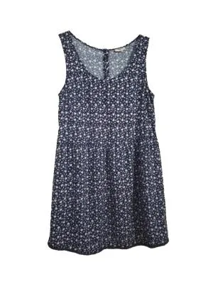 Rochie de vară Multiblu EU 38 | Bleumarin, Mini, Fără mâneci, Floral & Tropical, Vâscoză