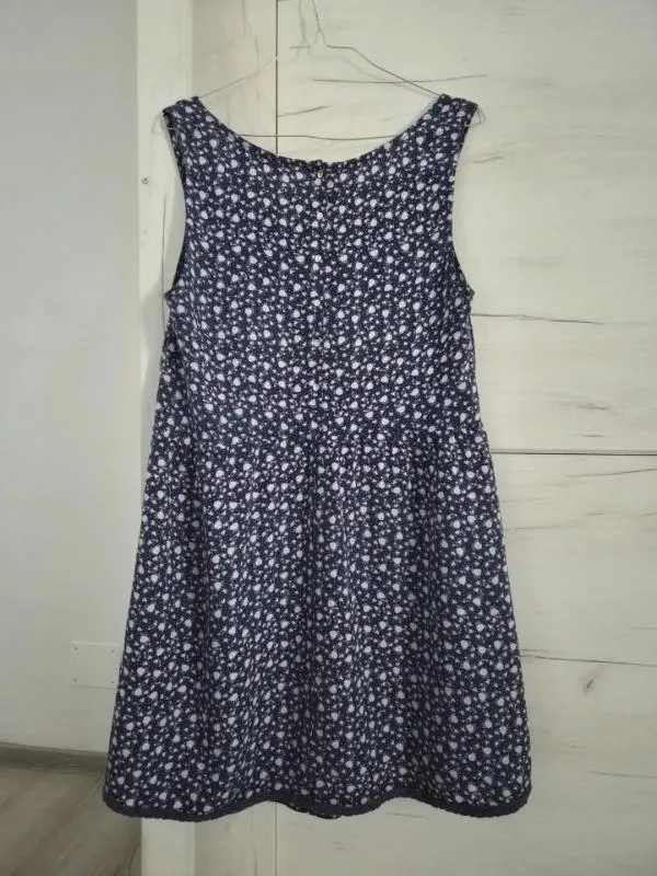 Rochie de vară Multiblu EU 38 | Bleumarin, Mini, Fără mâneci, Floral & Tropical, Vâscoză - Image 2