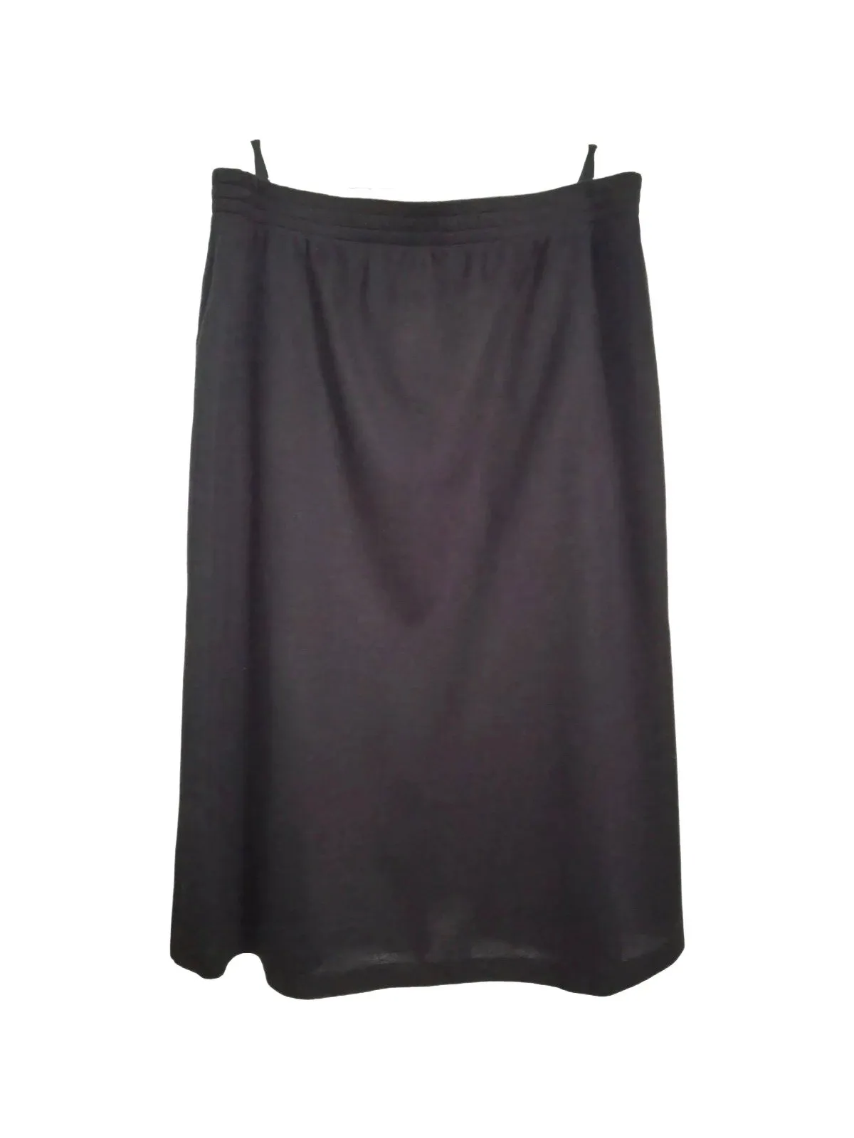 Fustă Maxi EU 48 | Negru, Talie medie, Dreaptă (Straight) fit, Monocrom, Acrilic