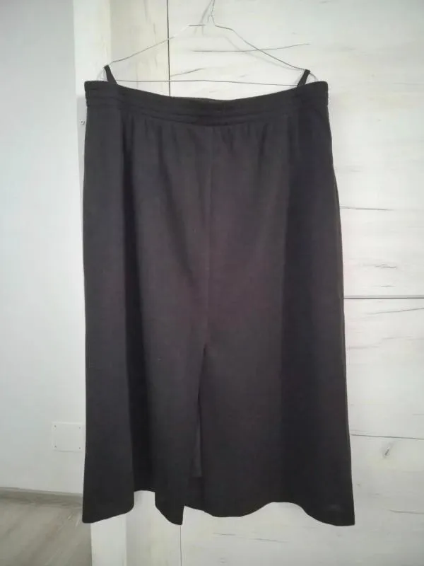 Fustă EU 48 | Negru, Maxi, Talie medie, Dreaptă (Straight) fit, Monocrom, Acrilic - Image 2