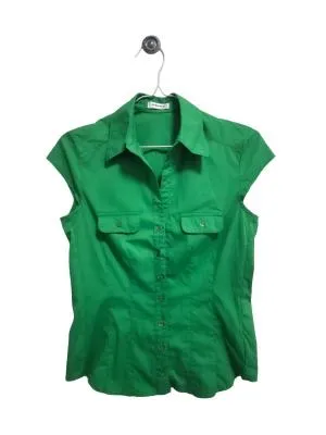 Cămașă Orsay EU 38 | Verde, Normal, Mânecă scurtă, Mulat Cambrat fit, Monocrom, Bumbac