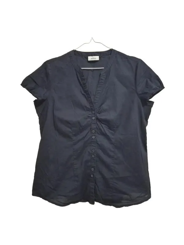Cămașă Yessica EU 40 | Negru, Normal, Mânecă scurtă, Regular   Standard fit, Monocrom, Bumbac