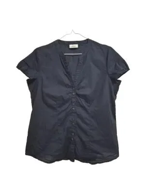 Cămașă Yessica EU 40 | Negru, Normal, Mânecă scurtă, Regular Standard fit, Monocrom, Bumbac