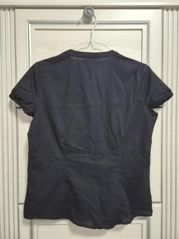 Cămașă Yessica EU 40 | Negru, Normal, Mânecă scurtă, Regular   Standard fit, Monocrom, Bumbac - Image 2