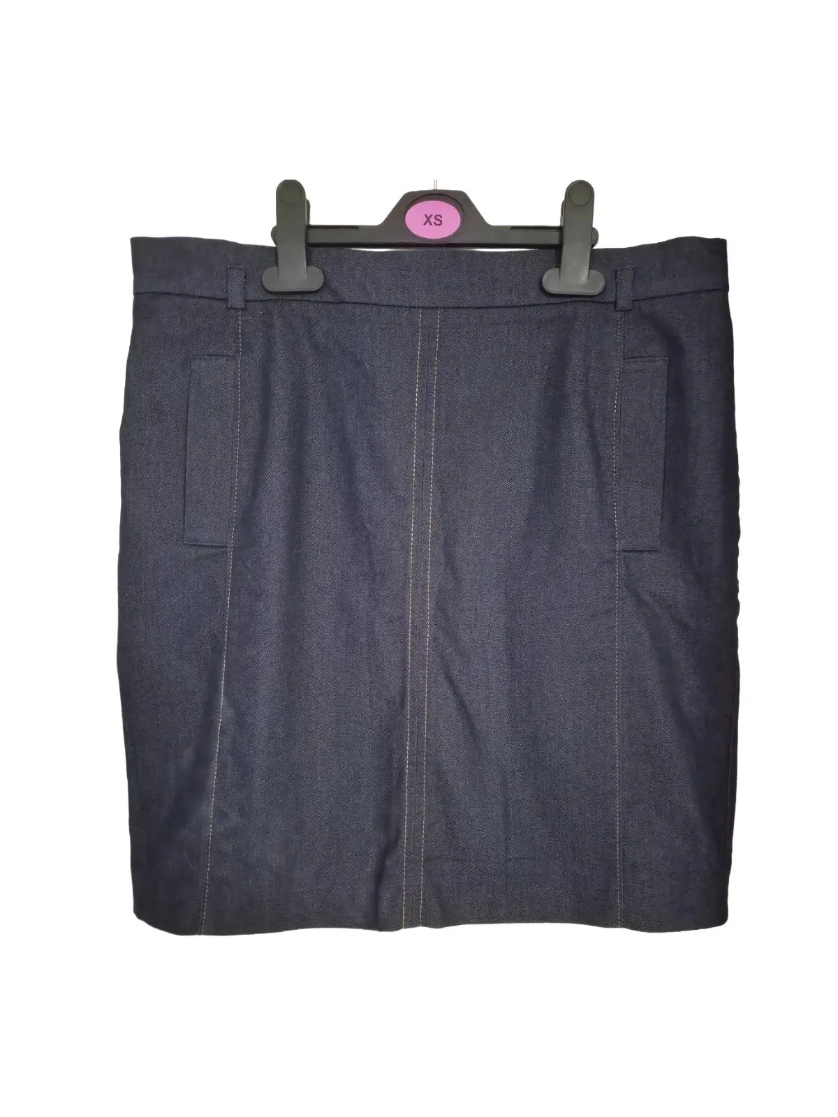 Fustă Mini Esprit EU 38 | Bleumarin, Talie medie, Dreaptă (Straight) fit, Monocrom, Bumbac
